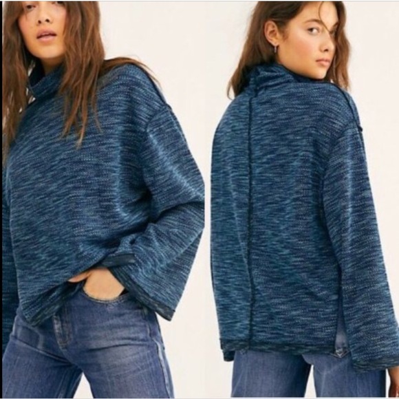 NWT Free People Sunny Days Turtleneck Top - Picture 1 of 9